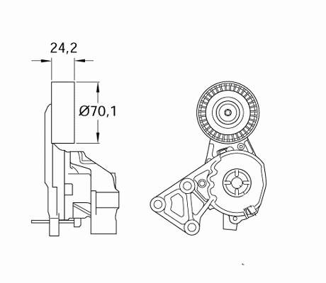 Napinacz paska napędowego SKF VKM31011