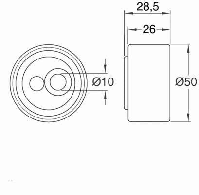 VKM 33024 SKF rolka napinacza paska napędowego