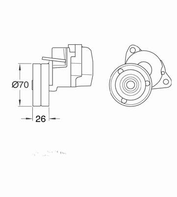 Napinacz paska napędowego Opel Calibra (85)