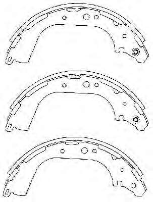Klocki hamulcowe tylne bębnowe Nissan/Infiniti 440600W725 cena, od 40,61 USD
