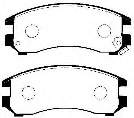 4106058A86 Nissan/Infiniti Klocki hamulcowe przednie tarczowe