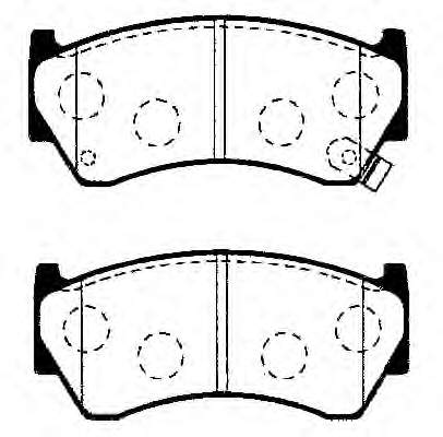 410600M8X2 Nissan/Infiniti Klocki hamulcowe przednie tarczowe