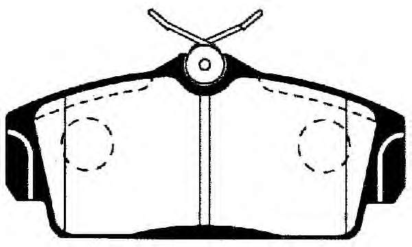 572422B Jurid/Bendix Klocki hamulcowe przednie tarczowe