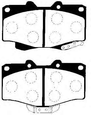 0449160090 Toyota klocki hamulcowe przednie tarczowe