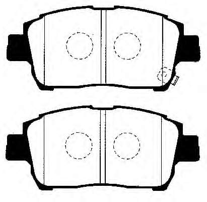 0446512580 Toyota klocki hamulcowe przednie tarczowe