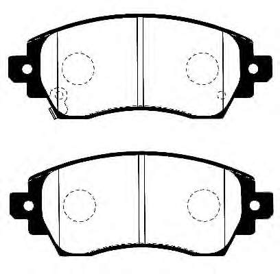 Klocki hamulcowe przednie tarczowe Toyota 0446502030 cena, od 28,07 USD