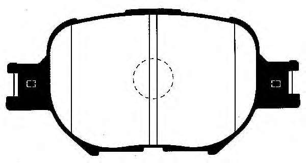 Klocki hamulcowe przednie tarczowe Toyota 0446530480 cena, od 21,81 USD