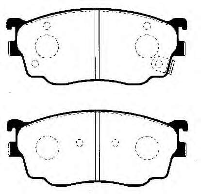 Klocki hamulcowe przednie tarczowe Mazda G1YC3323ZB cena, od 26,11 USD