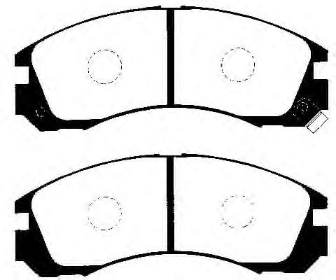 MB895250 Mitsubishi klocki hamulcowe przednie tarczowe