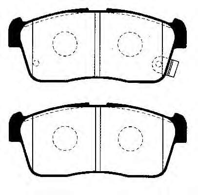 5581076A01 Suzuki Klocki hamulcowe przednie tarczowe
