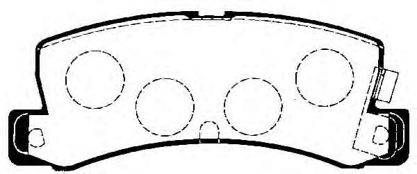 Okładziny (klocki) do hamulców tarczowych tylne Febi 16580 cena, od 30,14 USD