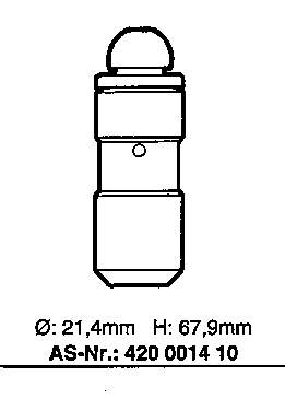 Kompensator hydrauliczny (popychacz hydrauliczny), popychacz zaworu Opel 640051 cena, od 9,16 USD