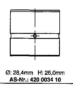 Kompensator hydrauliczny (popychacz hydrauliczny), popychacz zaworu Ford Mondeo 1 (GBP)