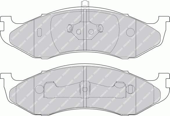 Klocki hamulcowe przednie tarczowe Chrysler 0K04778058 cena, od 42,18 USD