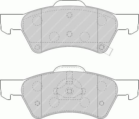 VE101216 Chrysler Klocki hamulcowe przednie tarczowe