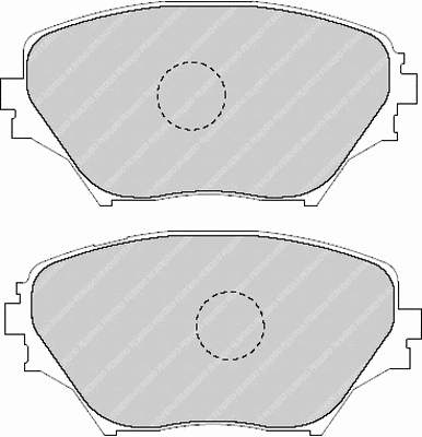 446542071 Toyota klocki hamulcowe przednie tarczowe