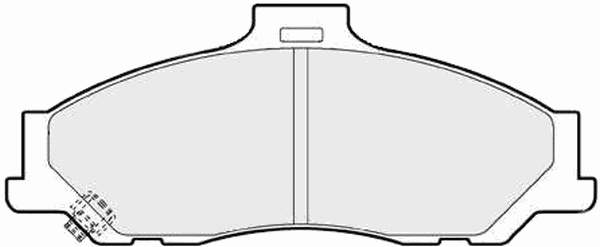 4509526 Ford Klocki hamulcowe przednie tarczowe