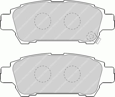 FDB1530 Ferodo okładziny (klocki do hamulców tarczowych tylne)