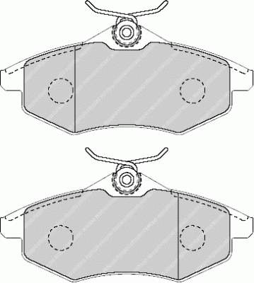 425384 Peugeot/Citroen Klocki hamulcowe przednie tarczowe