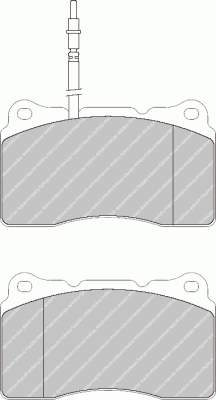 Klocki hamulcowe przednie tarczowe Ferodo FDB1545 cena, od 45,16 USD