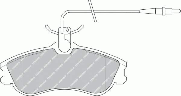 FDB1112 Ferodo Klocki hamulcowe przednie tarczowe