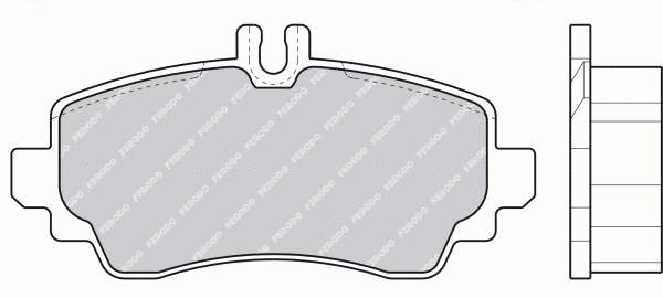 Klocki hamulcowe przednie tarczowe Mercedes A1684201320 cena, od 26,21 USD