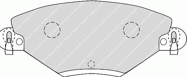 Klocki hamulcowe przednie tarczowe Citroen C5 (DC)