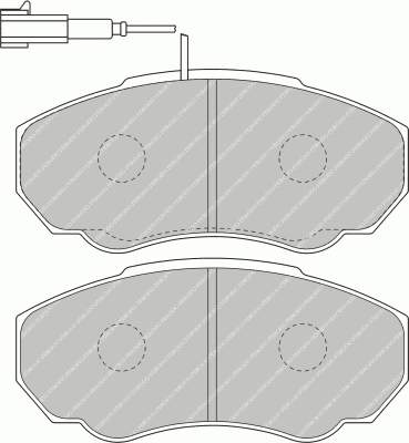 Klocki hamulcowe przednie tarczowe Peugeot/Citroen 1617280580 cena, od 24,88 USD