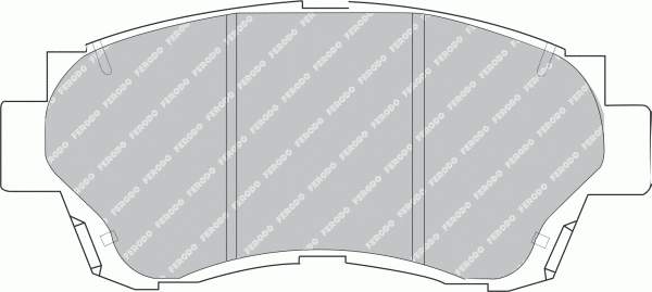 FDB868 Ferodo klocki hamulcowe przednie tarczowe