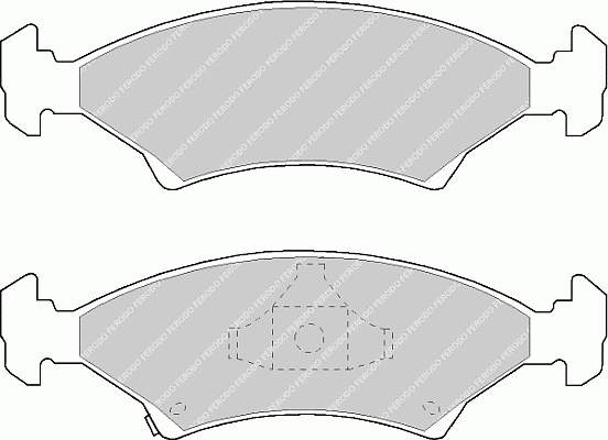 FDB982 Ferodo klocki hamulcowe przednie tarczowe