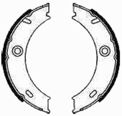 Klocki hamulca ręcznego Mercedes A0024205920 cena, od 7,42 USD