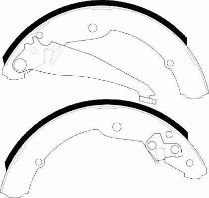 Klocki hamulcowe tylne bębnowe Vika 66981690301 cena, od 26,44 USD