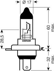 4050300001470 Osram żarówka halogenowa