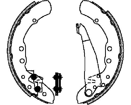 443698525AV VAG klocki hamulcowe tylne bębnowe