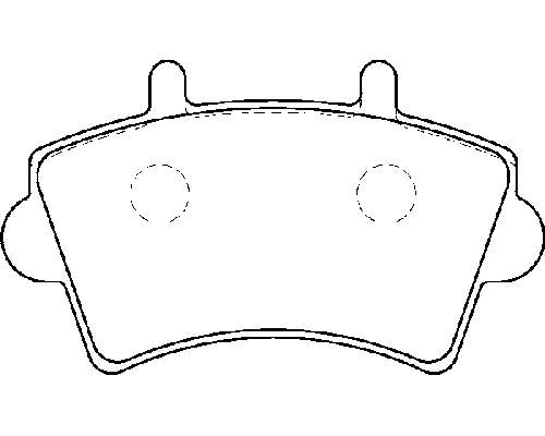 MBF015025 Mando Klocki hamulcowe przednie tarczowe