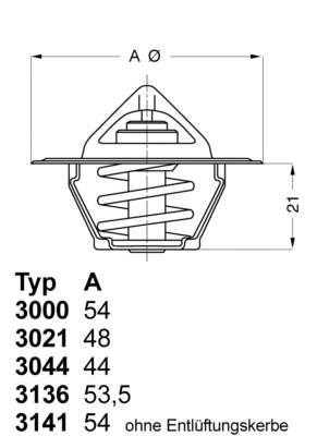 3136.88D50 Wahler termostat