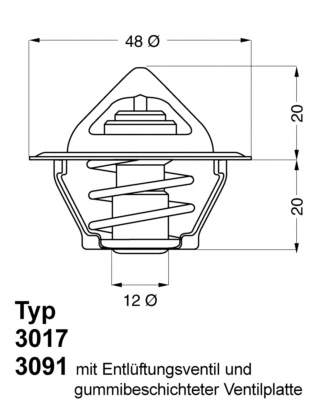 Termostat Opel Corsa B (73, 78, 79)