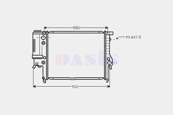 Chłodnica silnika 17111723527 BMW