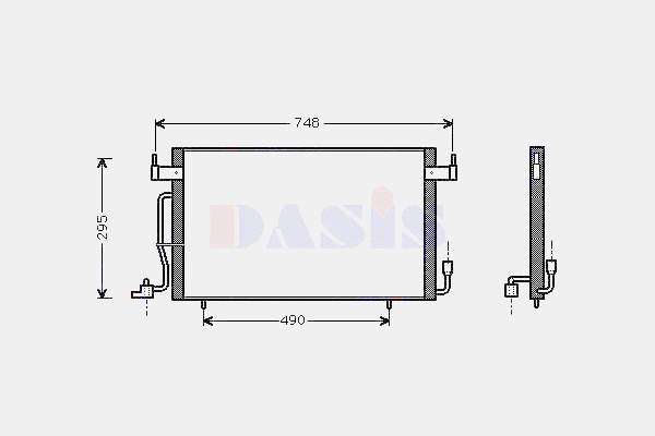 Chłodnica klimatyzacji Peugeot/Citroen 9624722380 cena, od 39,16 USD