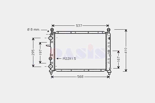 Chłodnica silnika Fiat Tempra 159