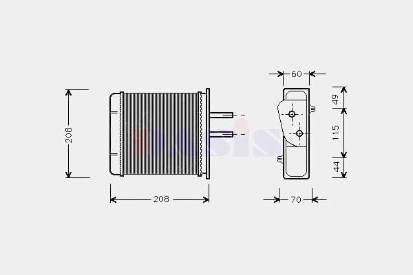 Chłodnica nagrzewnicy (ogrzewacza) Magneti Marelli 350218493000 cena, od 26,54 USD