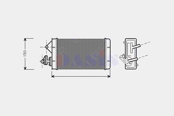 Chłodnica nagrzewnicy (ogrzewacza) Fiat/Alfa/Lancia 5943154 cena, od 30,95 USD