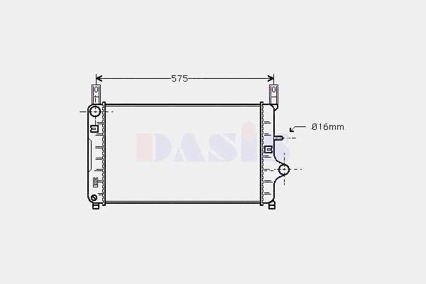 Chłodnica silnika Ford Fiesta GFJ