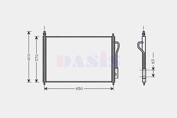Chłodnica klimatyzacji Ford 1671708 cena, od 61,29 USD