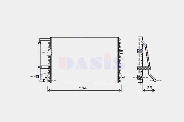 Chłodnica klimatyzacji Ford Escort AAL, ABL