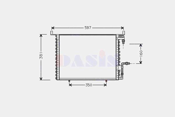 Chłodnica klimatyzacji Mercedes A2018302870 cena, od 176,43 USD