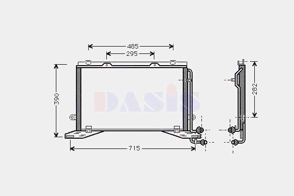Chłodnica klimatyzacji Mercedes 2108300470 cena, od 71,51 USD