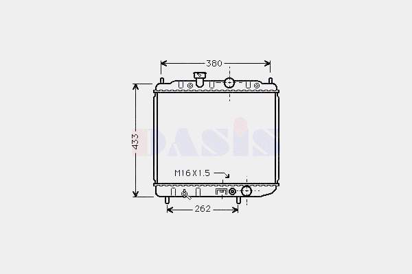 Chłodnica silnika Mitsubishi Lancer 5 CB, CD, CE