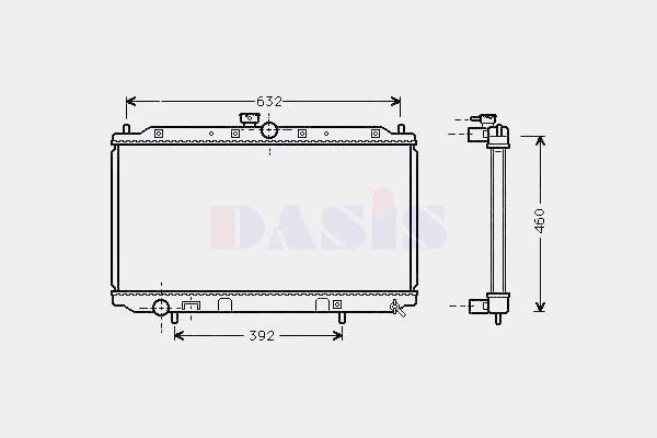 Chłodnica silnika Mitsubishi MB299522 cena, od 83,51 USD
