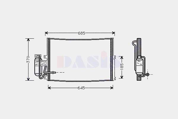 Chłodnica klimatyzacji Opel 1850065 cena, od 64,70 USD